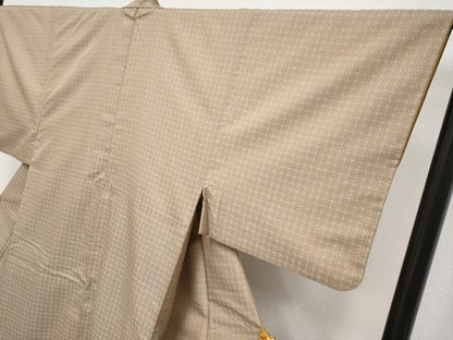 平和屋着物●極上　男性　お召　吉祥文　柴染色地　逸品　CYAA4216s6