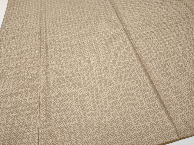 平和屋着物●極上　男性　お召　吉祥文　柴染色地　逸品　CYAA4216s6