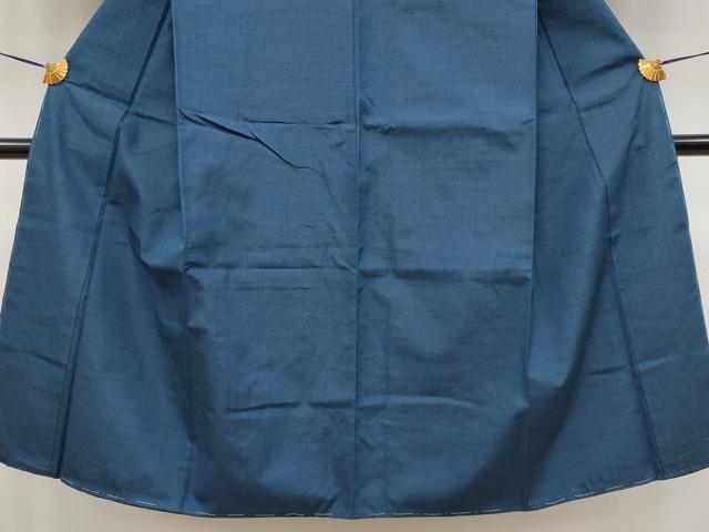 平和屋着物●極上　男性　紬　色無地　濃紺地　逸品　未使用　CYAA4218s6