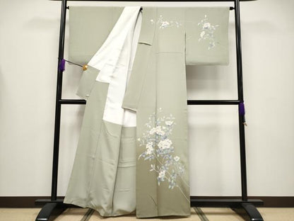 平和屋本店●極上 本加賀友禅作家 和泉衛知 訪問着 枝花文 暈し染め さが美扱い 逸品 CYAA4239s6