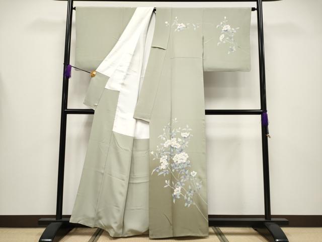 平和屋本店●極上 本加賀友禅作家 和泉衛知 訪問着 枝花文 暈し染め さが美扱い 逸品 CYAA4239s6