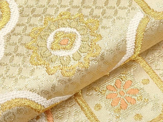 平和屋着物●極上　西陣の名門　本家加納　六通柄袋帯　唐織　高砂　金糸　逸品　CYAA4243s6