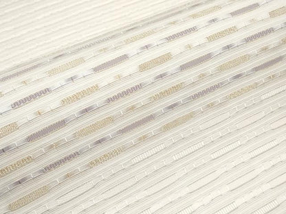 平和屋着物＊極上　夏物　全通柄袋帯　めがね織　横段文　金糸　逸品　CYAA4246s6