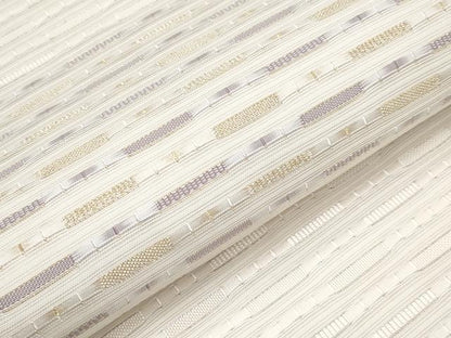 平和屋着物＊極上　夏物　全通柄袋帯　めがね織　横段文　金糸　逸品　CYAA4246s6