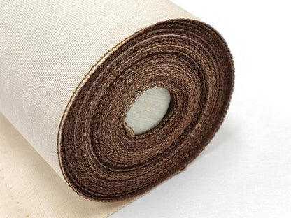 平和屋本店●　竺仙　小紋　反物　着尺　幾何学文様　焦茶色地　逸品　CYAA4270s6