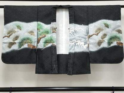 平和屋本店■極上　七五三　男の子　3歳　祝着・襦袢・羽織・行灯袴・草履・小物セット　兜　龍　金彩　洗える着物　逸品　新品 CYAA4277s6