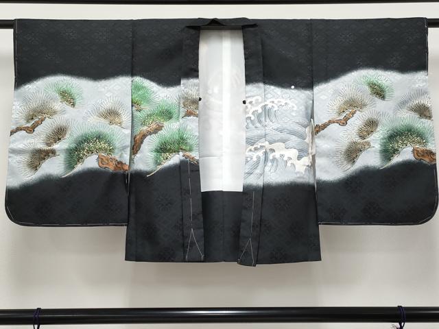 平和屋本店■極上　七五三　男の子　3歳　祝着・襦袢・羽織・行灯袴・草履・小物セット　兜　龍　金彩　洗える着物　逸品　新品 CYAA4277s6