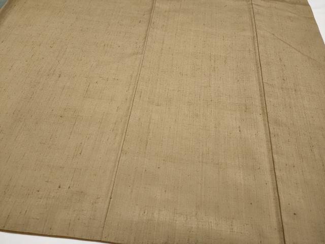平和屋本店●極上 訪問着 紬地 横段文 朽葉色地 逸品 CYAA4283s6