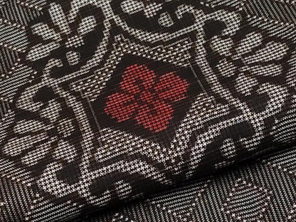 平和屋着物●極上　希少　本場大島紬　龍郷絣　逸品　CYAA4294s6