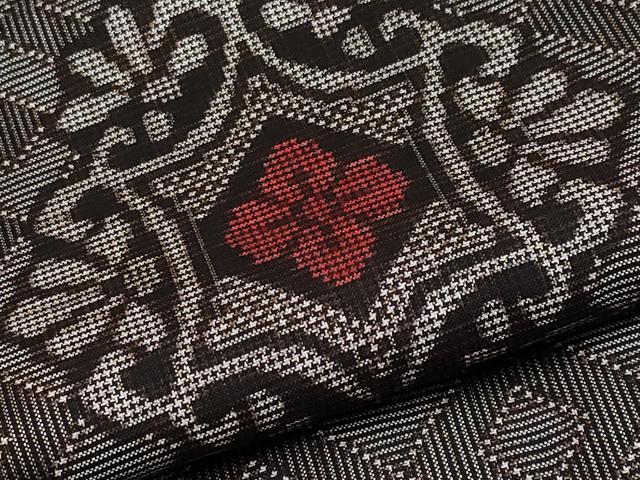 平和屋着物●極上　希少　本場大島紬　龍郷絣　逸品　CYAA4294s6