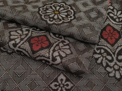 平和屋着物●極上　希少　本場大島紬　龍郷絣　逸品　CYAA4294s6
