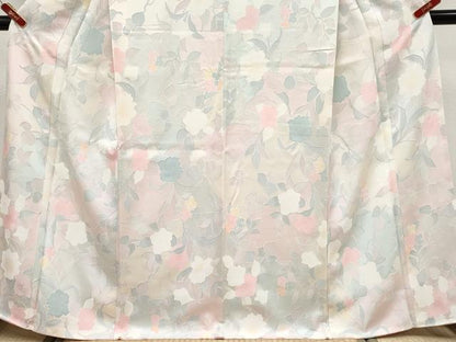 平和屋着物●極上　小紋　地紋起こし　枝花文　たたき染め　逸品　未使用　CYAA4296s6