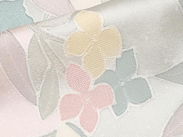 平和屋着物●極上　小紋　地紋起こし　枝花文　たたき染め　逸品　未使用　CYAA4296s6