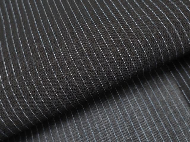 平和屋本店＊希少　夏物　首里上布　琉球本場織物　黒地　証紙付き　逸品　未使用　CYAA5091s6