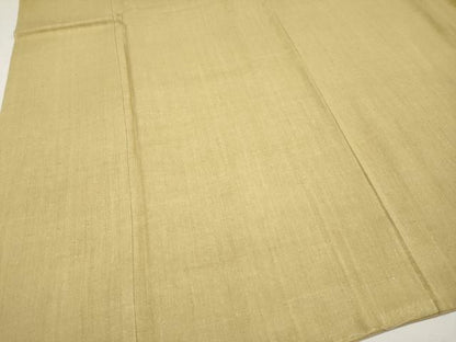 平和屋本店●極上　本場結城紬　重要無形文化財　色無地　木蘭色　奥順謹製　証紙付き　逸品　未使用　CYAA4314s6