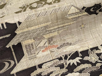 平和屋本店●極上　染織の名門　しょうざん  生紬　訪問着　御所解文　逸品　CYAA4323s6