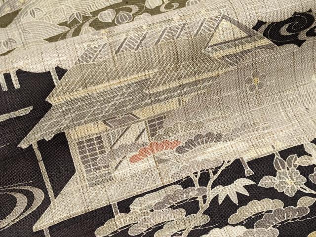 平和屋本店●極上　染織の名門　しょうざん  生紬　訪問着　御所解文　逸品　CYAA4323s6