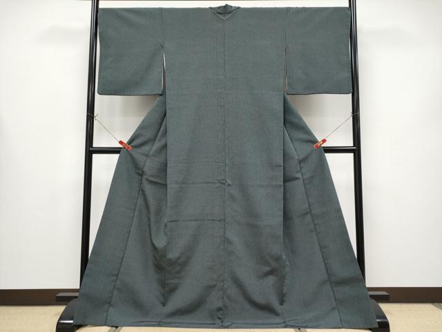 平和屋着物●極上　本塩沢　縞　百入茶色地　逸品　CYAA4330s6