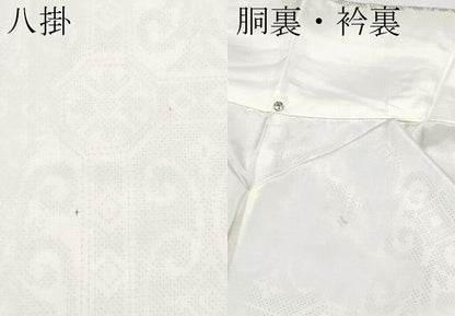 平和屋着物●極上　本場大島紬　白大島　7マルキ　唐草天井文　逸品　未使用　CYAA4333s6