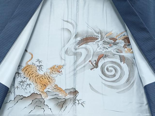 平和屋着物●極上　男性　本場大島紬　アンサンブル・長襦袢セット　証紙付き　逸品　CYAA4338s6