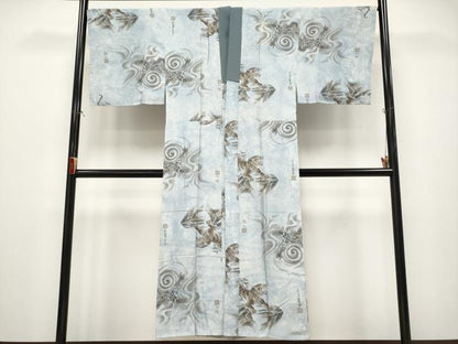平和屋着物●極上　男性　本場大島紬　アンサンブル・長襦袢セット　証紙付き　逸品　CYAA4338s6