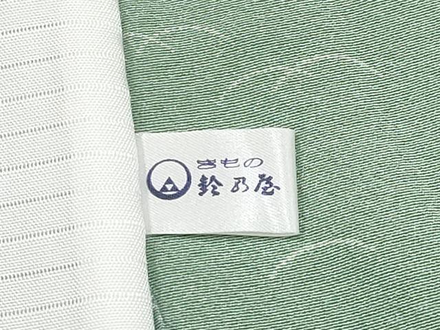 平和屋本店▽極上　人間国宝　小宮康孝　江戸小紋　単衣　猫　薄青色地　鈴乃屋扱い　逸品　CYAA4345s6