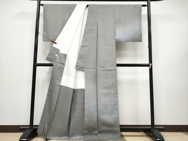 平和屋着物●極上　石川県指定無形文化財　牛首紬　白山工房　手織り　訪問着　霞文　逸品　CYAA4346s6