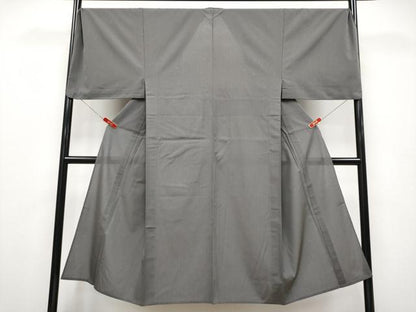 平和屋本店＊極上 夏物 男性 お召 キングサイズ 水玉 檳榔子染色地 逸品 CYAA4347s6