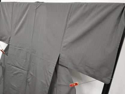 平和屋本店＊極上 夏物 男性 お召 キングサイズ 水玉 檳榔子染色地 逸品 CYAA4347s6