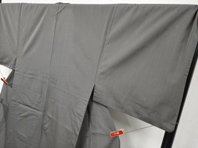 平和屋本店＊極上 夏物 男性 お召 キングサイズ 水玉 檳榔子染色地 逸品 CYAA4347s6