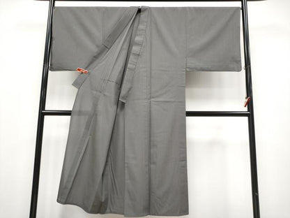 平和屋本店＊極上 夏物 男性 お召 キングサイズ 水玉 檳榔子染色地 逸品 CYAA4347s6
