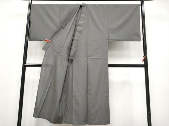 平和屋本店＊極上 夏物 男性 お召 キングサイズ 水玉 檳榔子染色地 逸品 CYAA4347s6