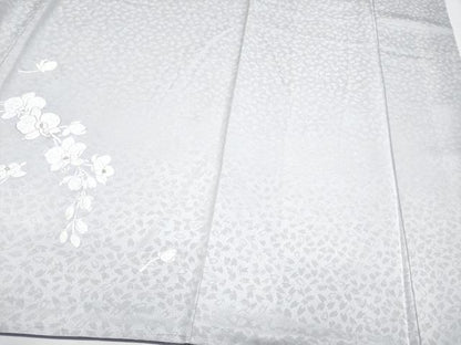 平和屋本店●極上 訪問着 総刺繍 胡蝶蘭 暈し染め 金糸 紫水晶色地 逸品 未使用 CYAA4352s6
