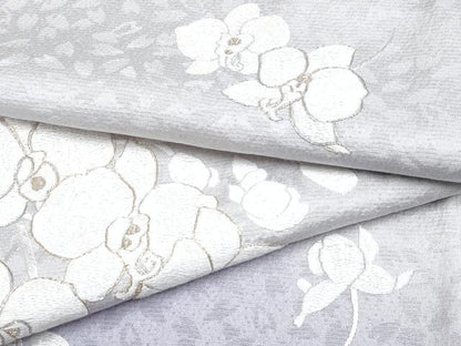 平和屋本店●極上 訪問着 総刺繍 胡蝶蘭 暈し染め 金糸 紫水晶色地 逸品 未使用 CYAA4352s6