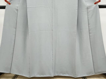 平和屋着物●極上　色無地　薄墨色　逸品　CYAA4354s6