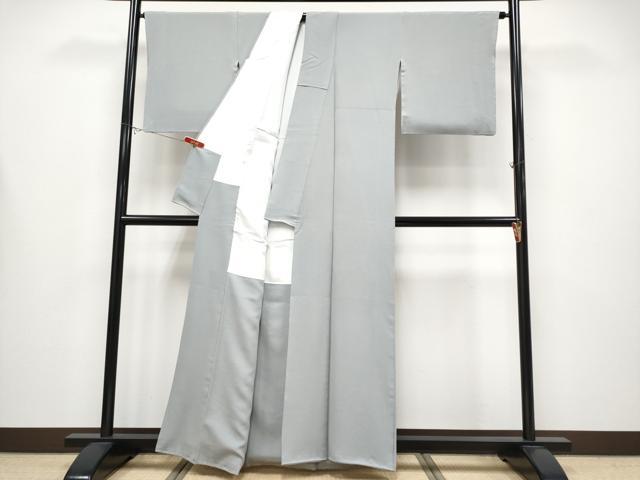 平和屋着物●極上　色無地　薄墨色　逸品　CYAA4354s6