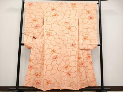 平和屋着物●極上　振袖　総絞り　花尽くし　肉桂色　逸品　CYAA4355s6