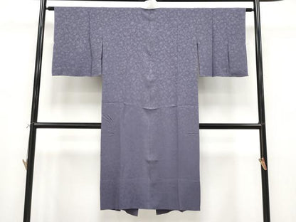 平和屋着物●上質な長襦袢　単衣　更紗唐草地紋　鈴乃屋扱い　鳩羽色地　逸品　未使用　CYAA4360s6
