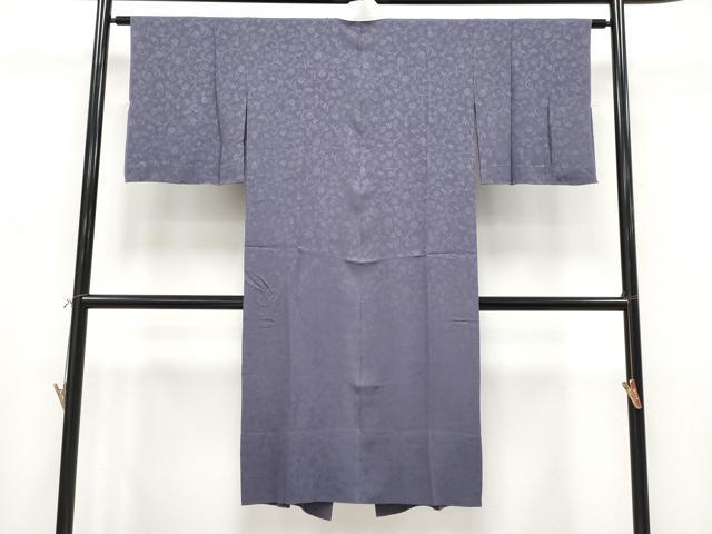 平和屋着物●上質な長襦袢　単衣　更紗唐草地紋　鈴乃屋扱い　鳩羽色地　逸品　未使用　CYAA4360s6