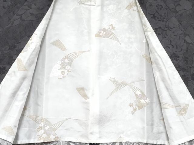平和屋着物∞極上　道中着　二部式　お召地　更紗花唐草文　反端付き　逸品　未使用　CYAA4361s6
