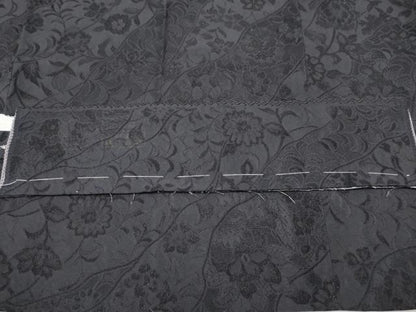 平和屋着物∞極上　道中着　二部式　お召地　更紗花唐草文　反端付き　逸品　未使用　CYAA4361s6