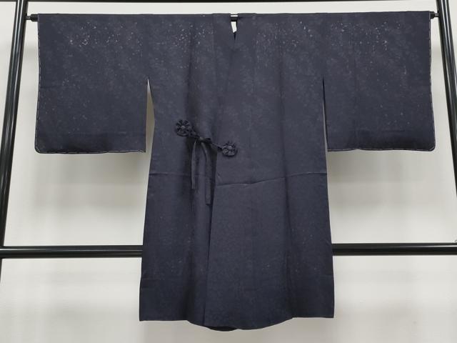 平和屋着物∞極上　スリーシーズン　春夏秋　塵除け　道中着　ロング丈　花唐草紋紗　黒紅色地　逸品　未使用　CYAA4362s6