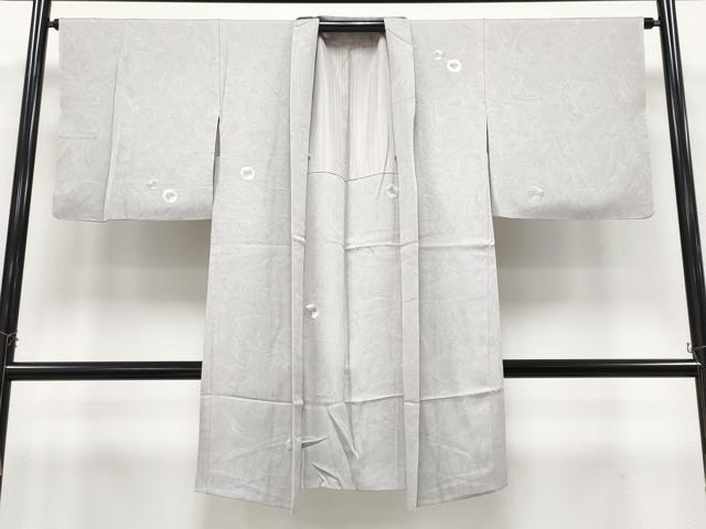 平和屋本店＃極上　長羽織　総刺繍　舞花文　墨流し文様　銀糸　逸品　CYAA4363s6