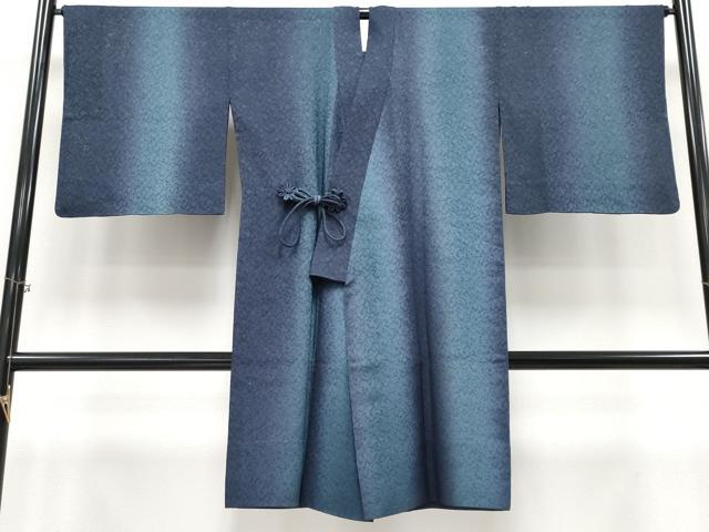 平和屋着物∞極上　スリーシーズン　春夏秋　塵除け　道中着　ロング丈　花唐草紋紗　暈し染め　逸品　CYAA4364s6