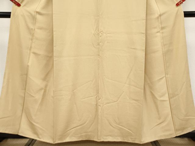 平和屋着物●極上　色無地　丁子色　逸品　CYAA4366s6