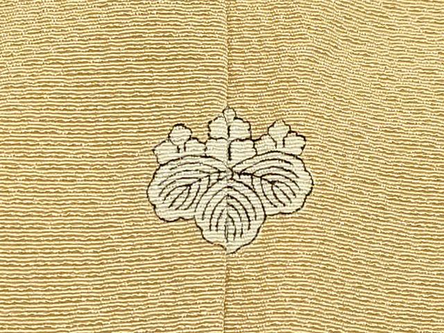 平和屋着物●極上　色無地　丁子色　逸品　CYAA4366s6