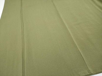 平和屋着物●極上　色無地　海松色　逸品　CYAA4372s6