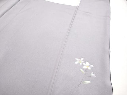 平和屋着物●極上　訪問着　手描き　枝花文　暈し染め　銀彩　逸品　CYAA4382s6