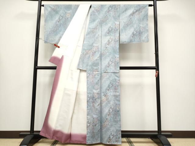 平和屋着物●極上　都喜ヱ門　本場大島紬　9マルキ　泥染　総絣　宮廷の都　下田礼子作　藤絹織物謹製　証紙付き　逸品　未使用 CYAA4384s6