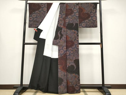 平和屋本店●極上　前田仁仙　仁仙更紗　小紋　花鳥文　逸品　未使用　CYAA4386s6